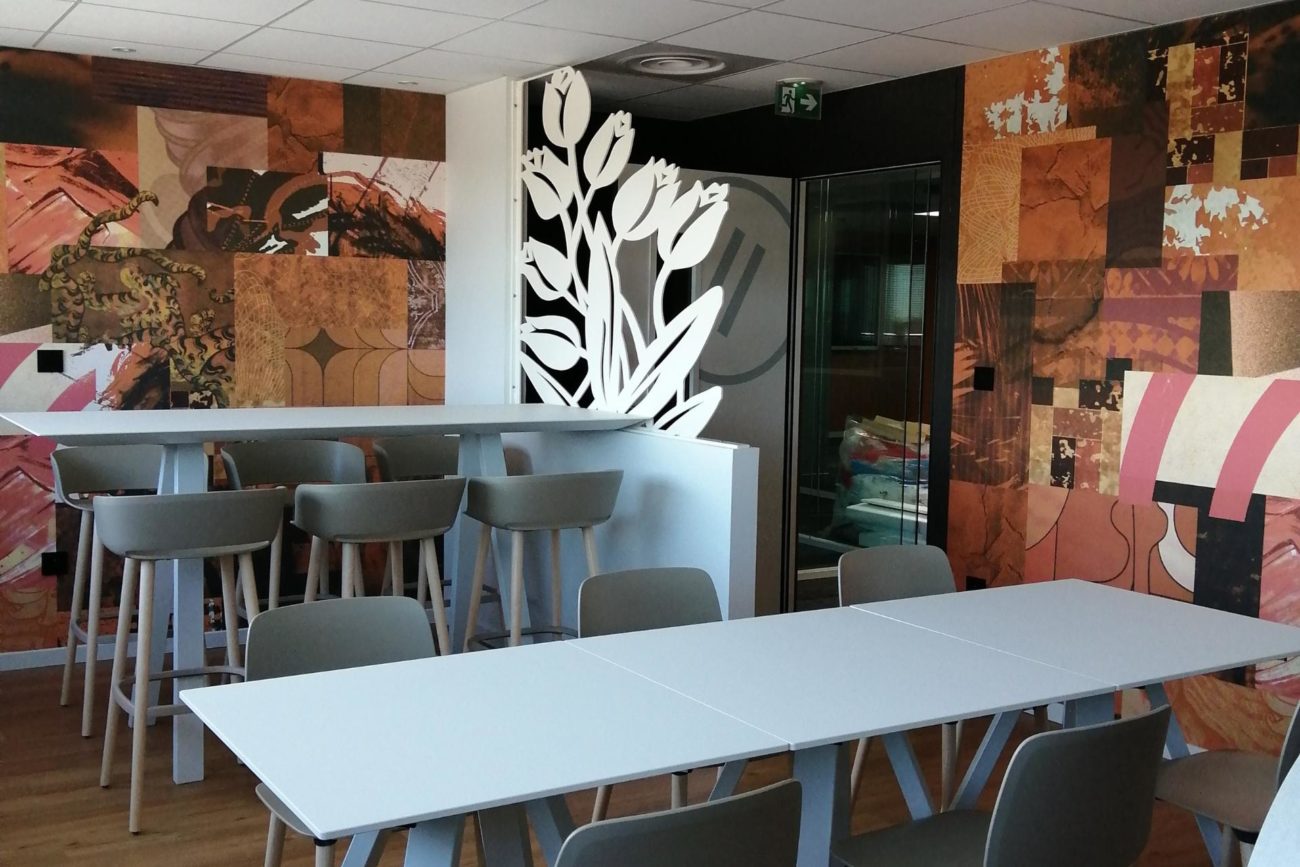 aménagement salle de pause moderne