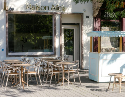 aménagement de la terrasse du café Maison Alicia à Strasbourg