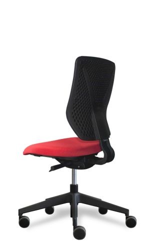 chaise de bureau noire et rouge mb2