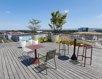 terrasse extérieur entreprise