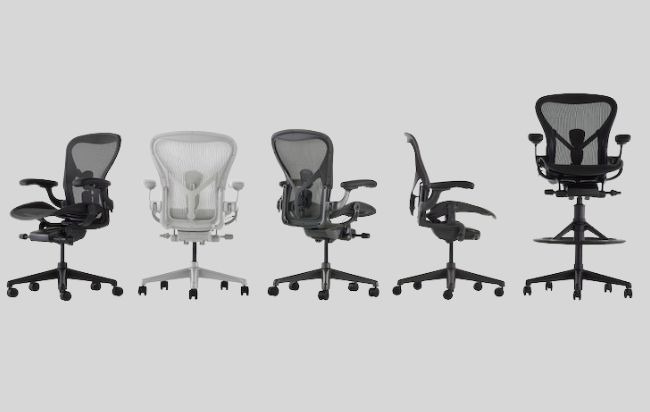 présentation de la gamme de sièges Aeron d'Herman Miller