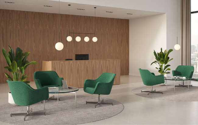 comptoir professionnel pour première impression en entreprise