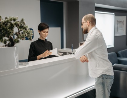 banque d'accueil cabinet dentaire