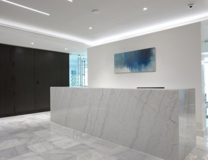 comptoir d'accueil moderne