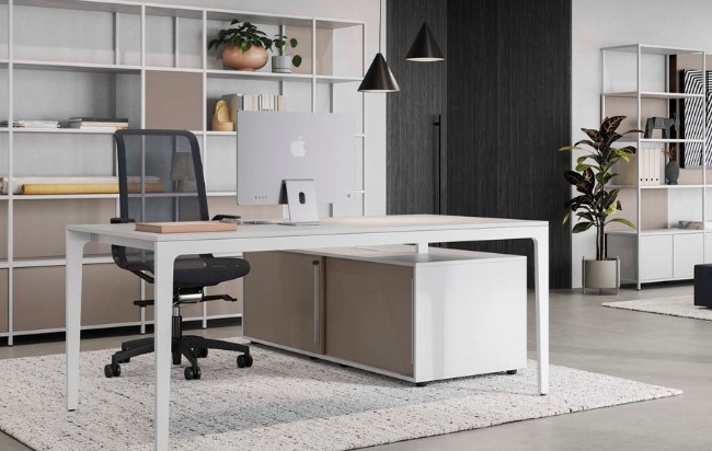 bureau de direction avec retour en l