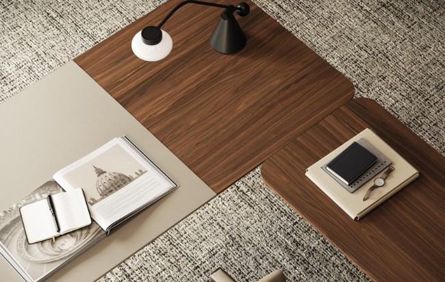 bureau de direction en noyer