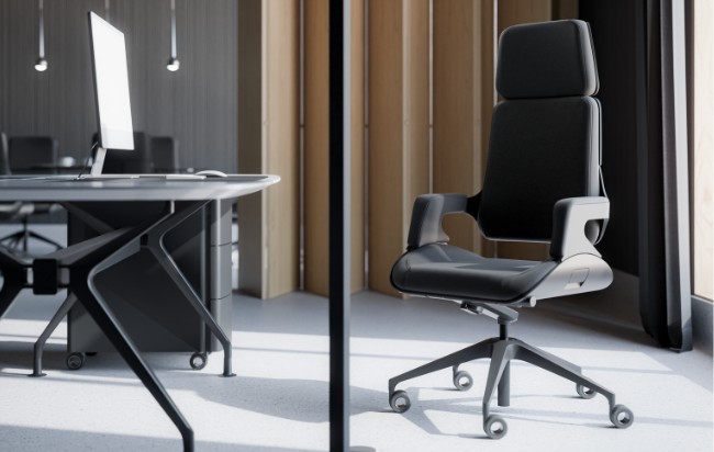 fauteuil de direction en cuir haut de gamme